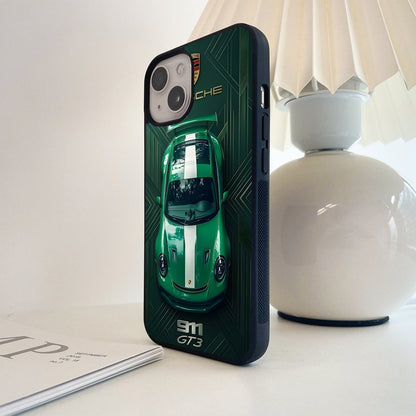 Porsche Emerald 911 Glass Case