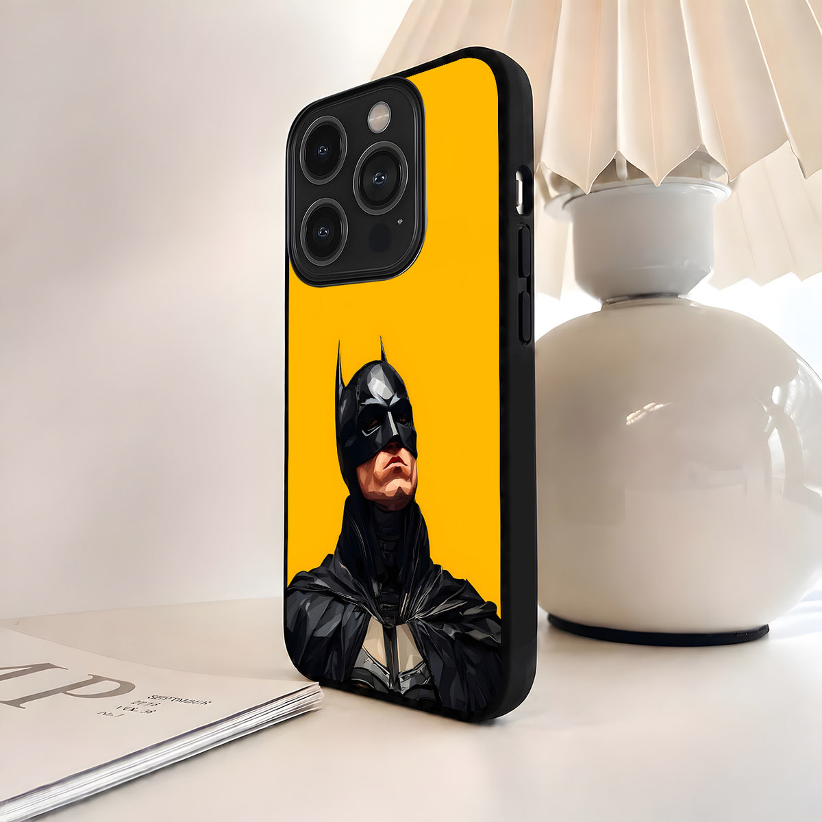Batman Golden Portrait Glass Case