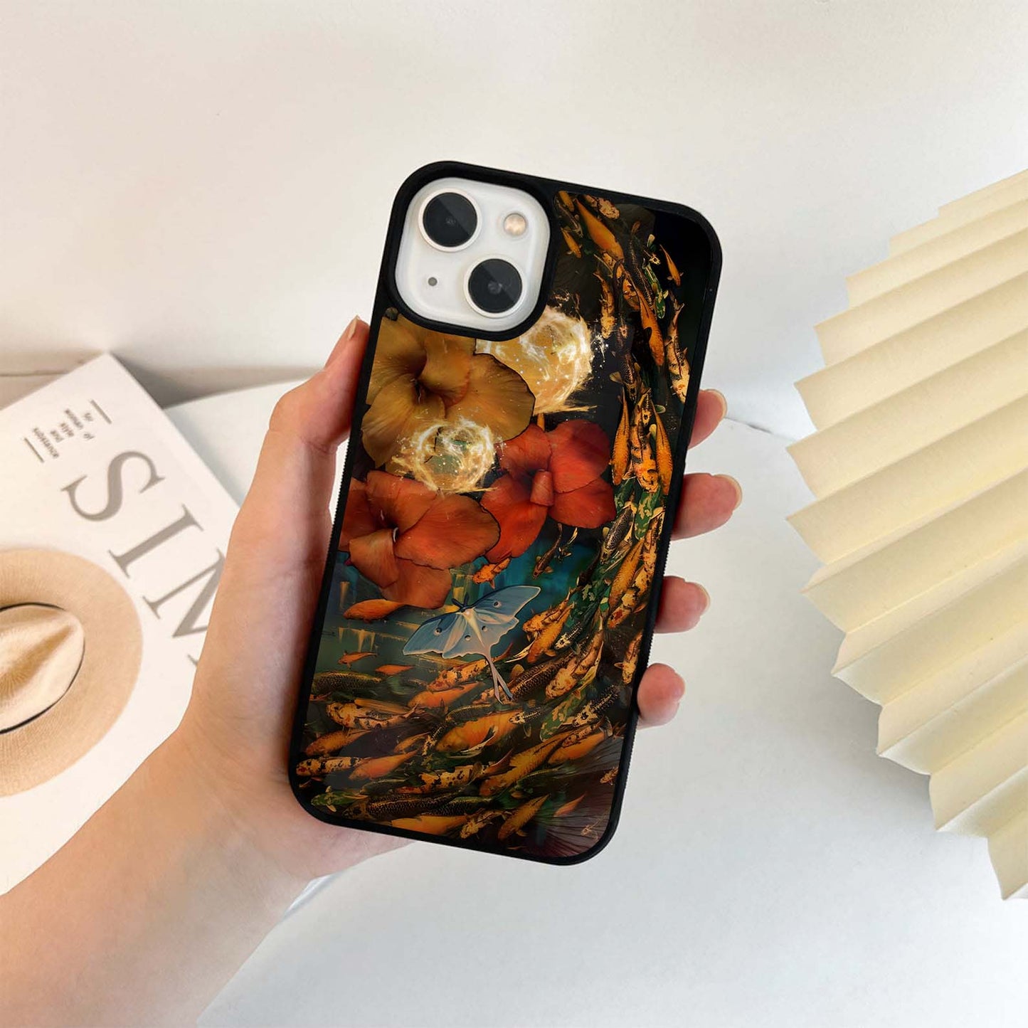 Golden Bloom Swir Glass Case