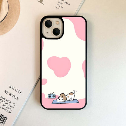 Dog Radio Calm Glass Case