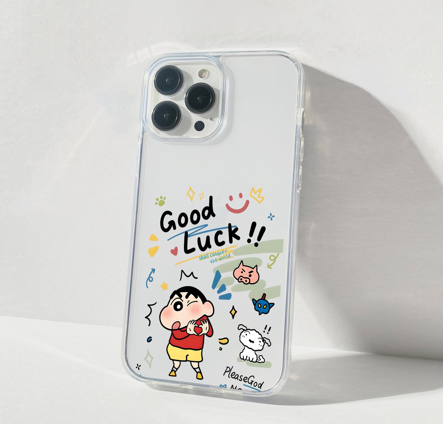 Good Luck Shinchan Clear Silicon Cover