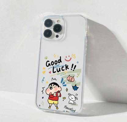 Good Luck Shinchan Clear Silicon Cover