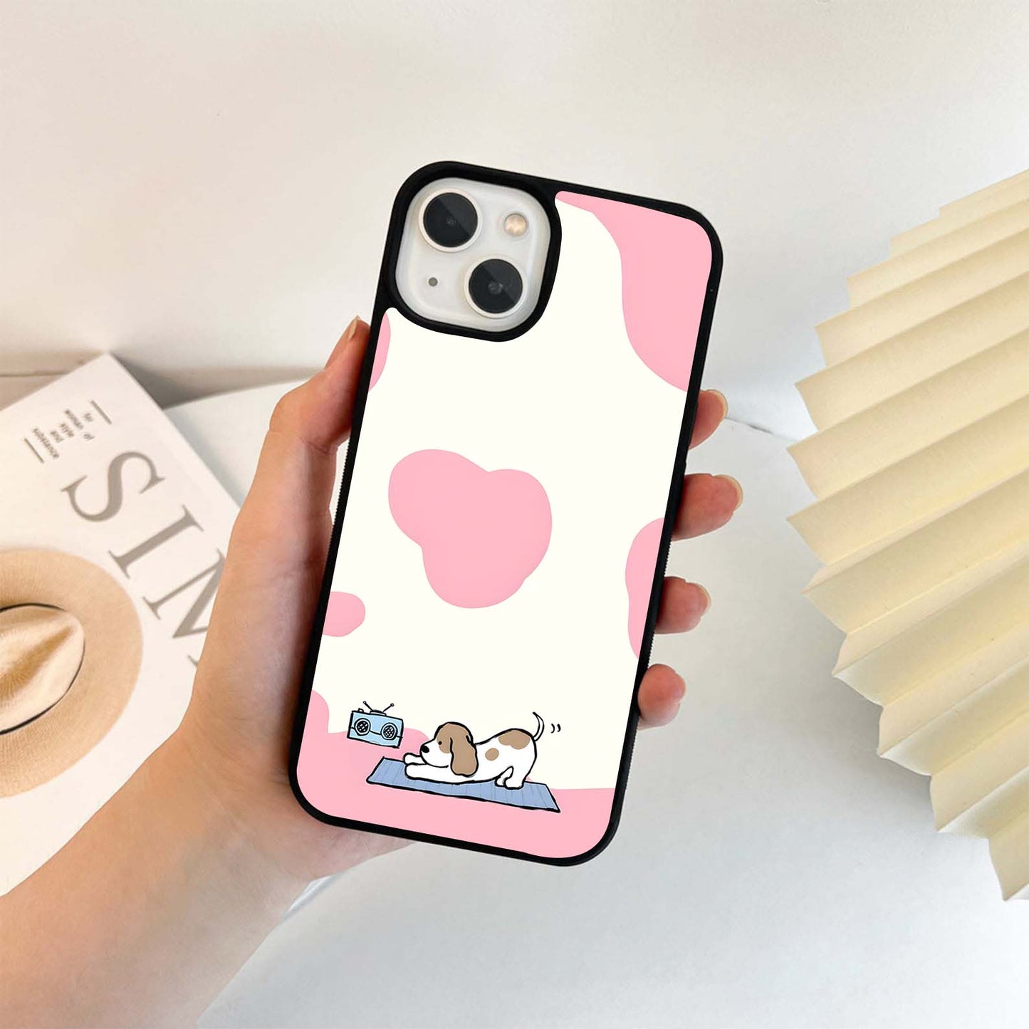 Dog Radio Calm Glass Case