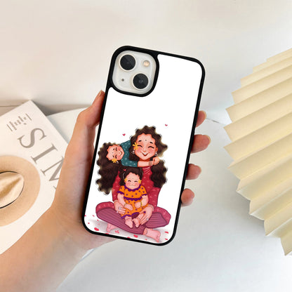 Happy Family Hugs Glass Case