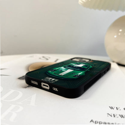 Porsche Emerald 911 Glass Case