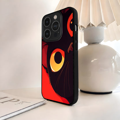 Midnight Cat Gaze Glass Case