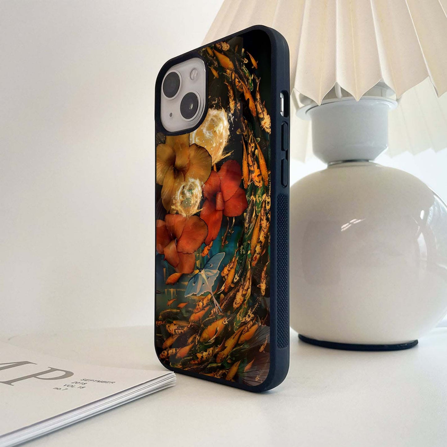 Golden Bloom Swir Glass Case