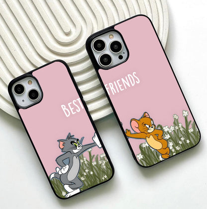 Playful Tom & Jerry Glass Case