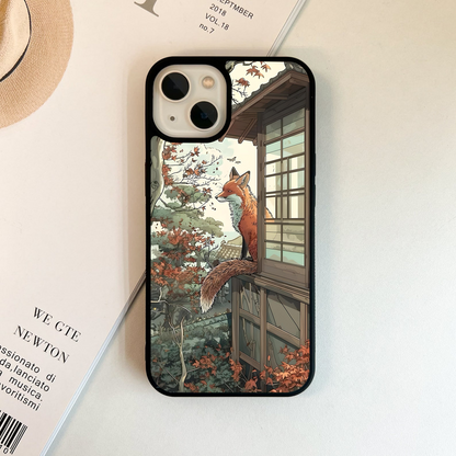 Autumn Fox Retreat Glass Case