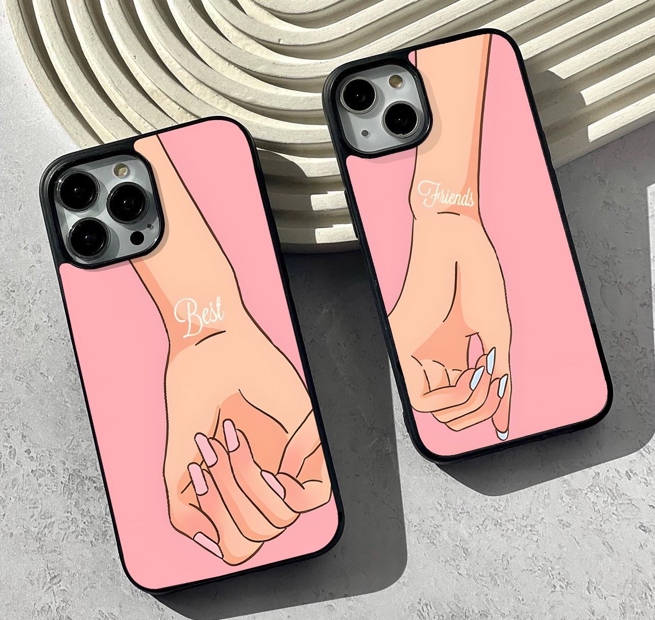 Cute Hand Friendship Glass Case