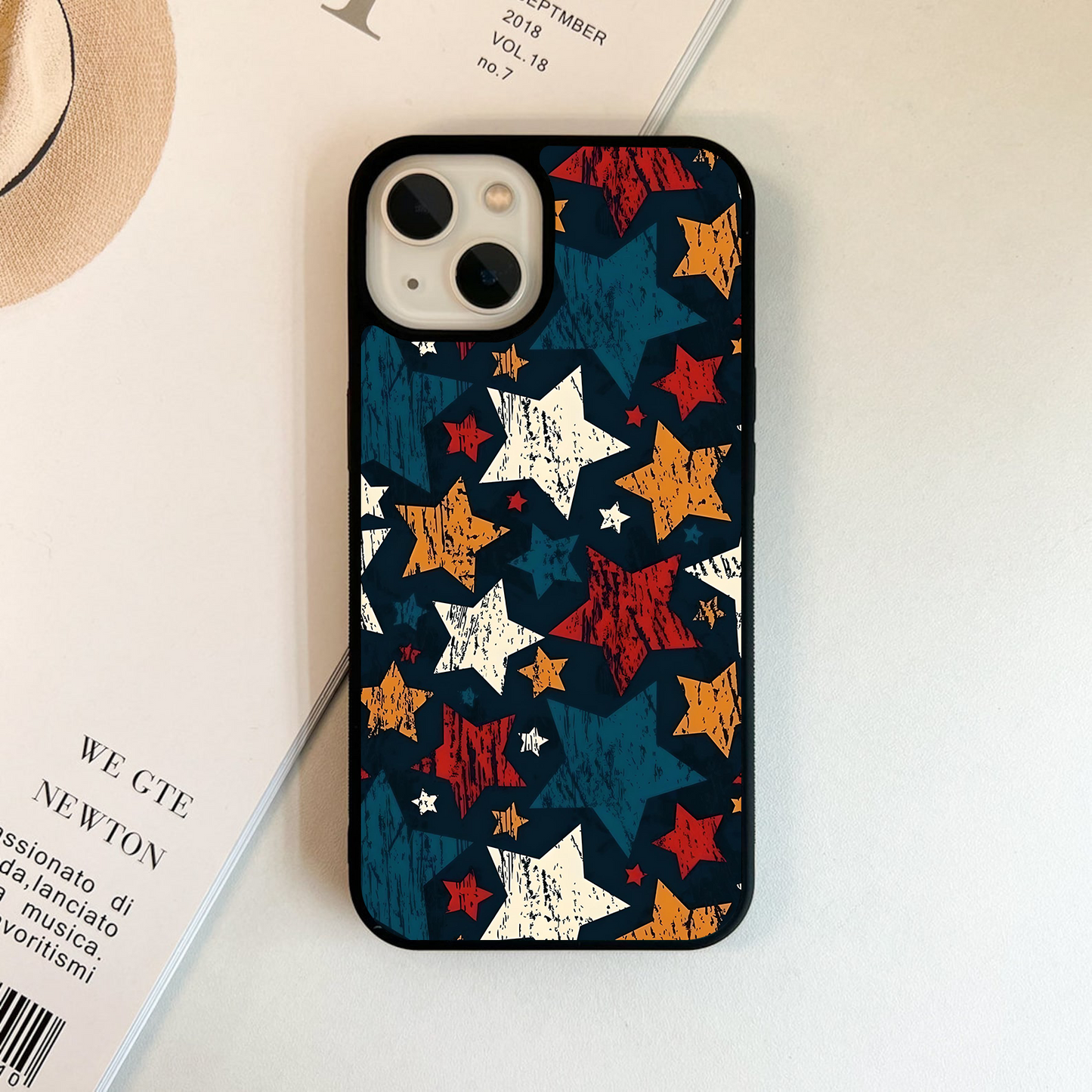 Regal Stars Pattern Glass Case
