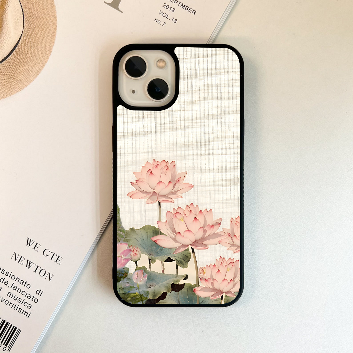 Lotus Serenity Bloom Glass Case