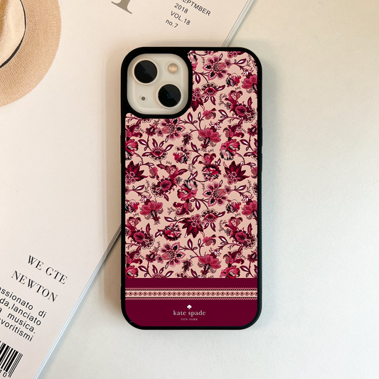Crimson Rose Charm Glass Case