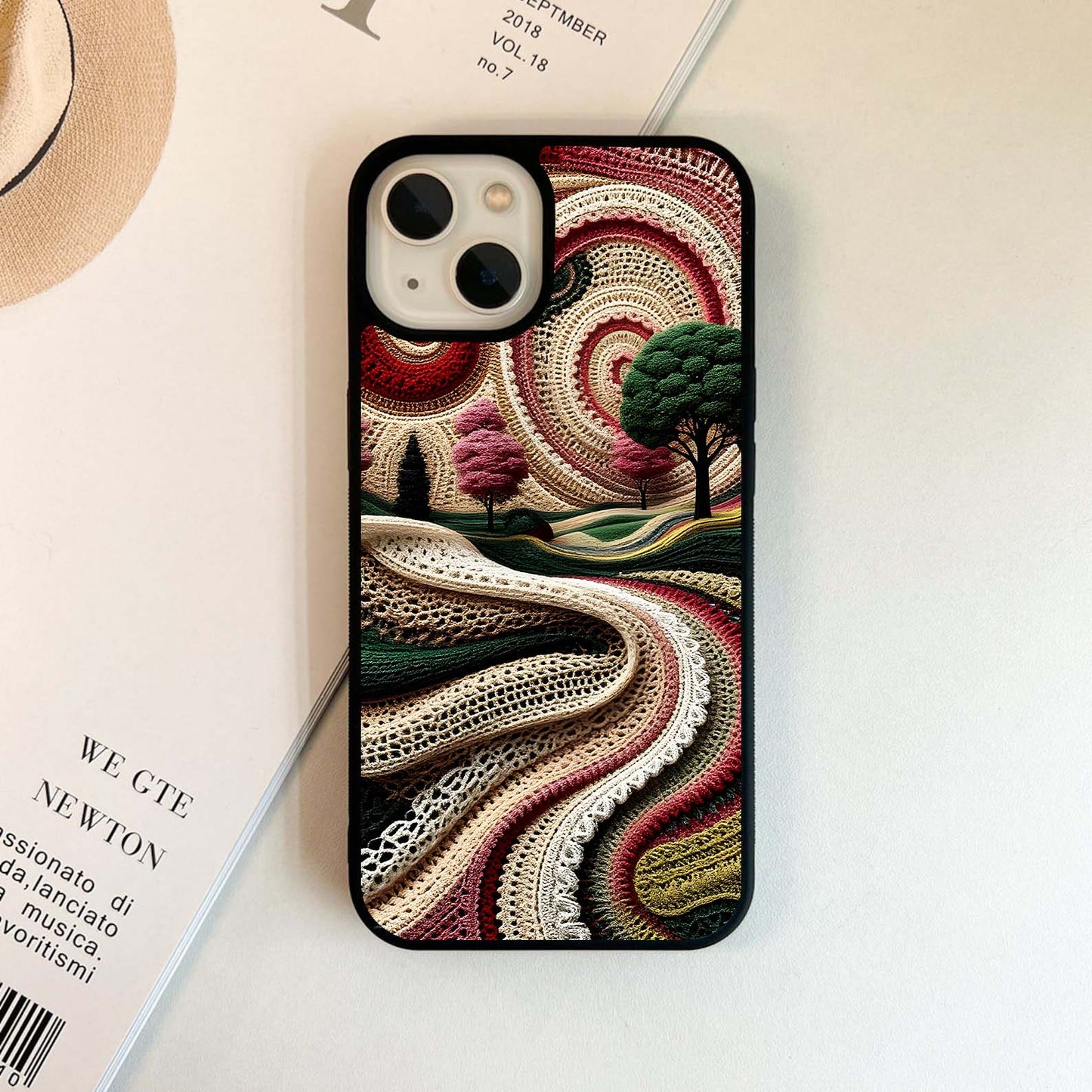 Whirling Lace Garden Glass Case