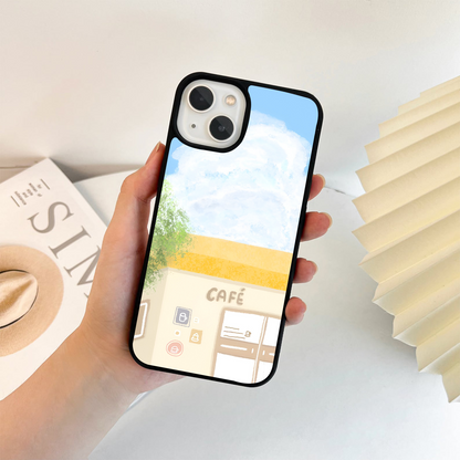 Sunlit Coffee Break Glass Case