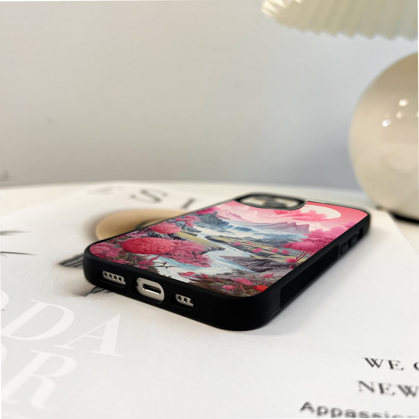 Cotton Candy Falls Glass Case