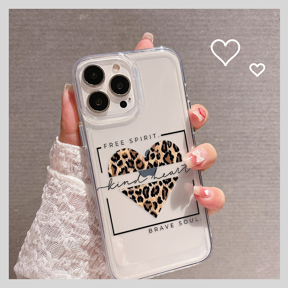 Custom Name Heart Clear Silicon Case