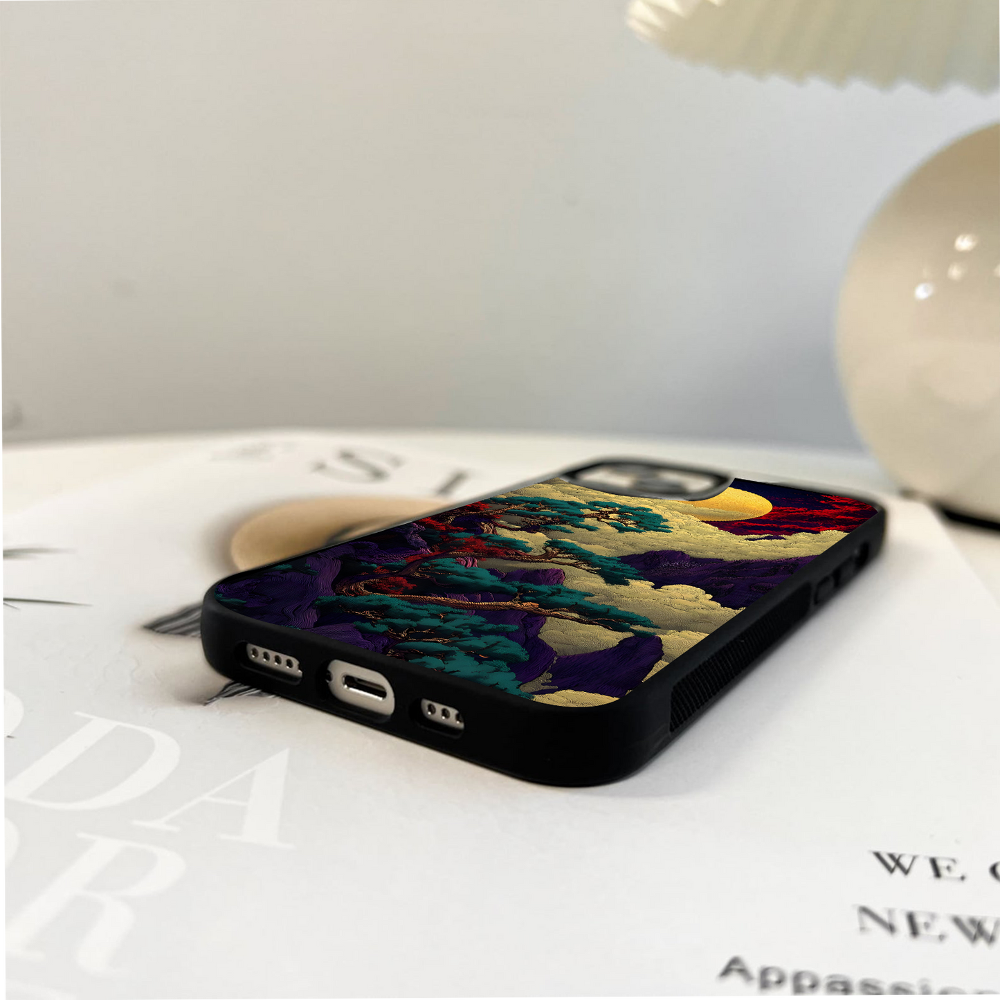 Golden Moon Horizon Glass Case