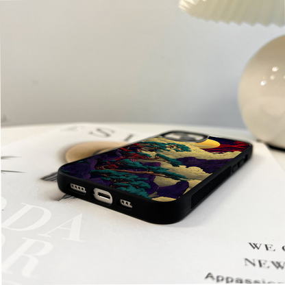 Golden Moon Horizon Glass Case