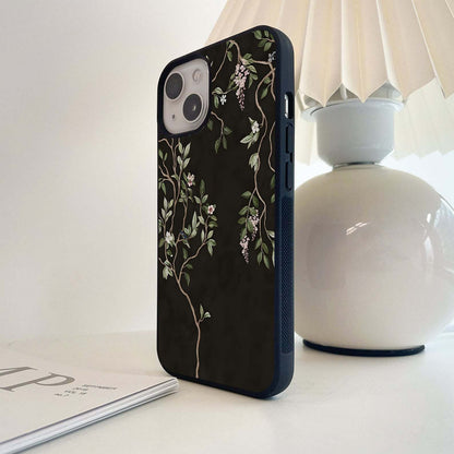 Whispering Blossom Vines Glass Case