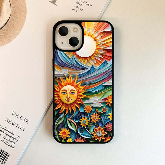 Radiant Waving Sun Glass Case