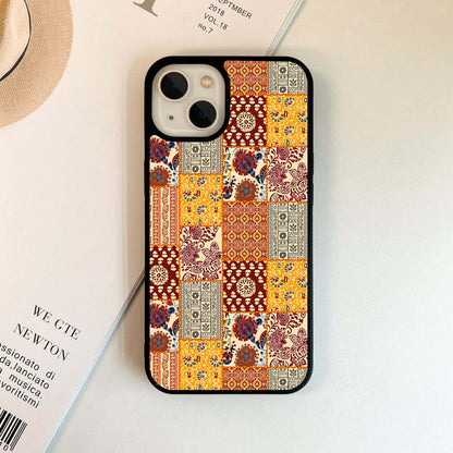 Royal Block Patch Glass Case