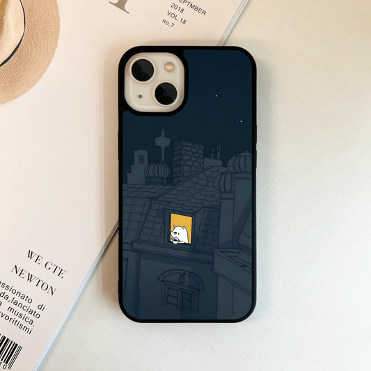 Window Coffee pup Glass Case