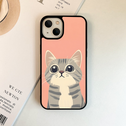 Peachy Paws Look Glass Case