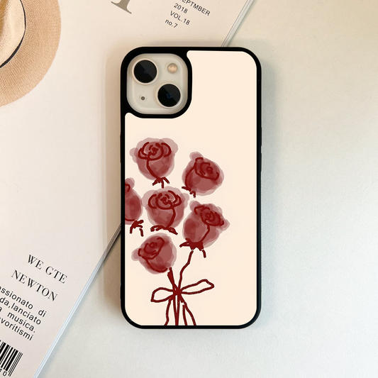 Rose Line Love Glass Case