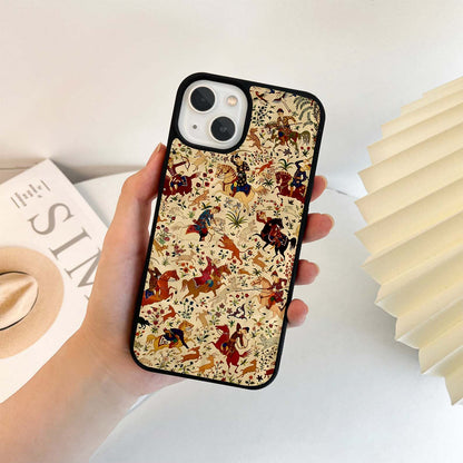 Royal Hunt Tapestry Glass Case