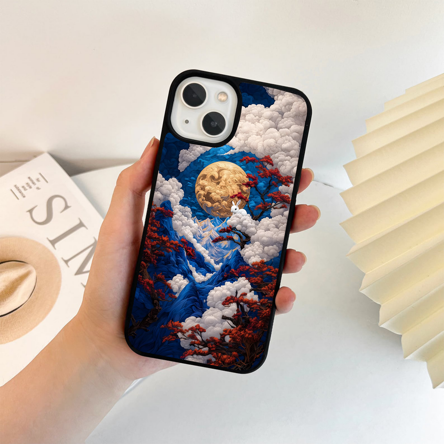 Golden Moon Valley Glass Case