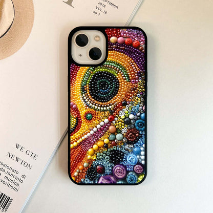 Rainbow Bead Burst Glass Case