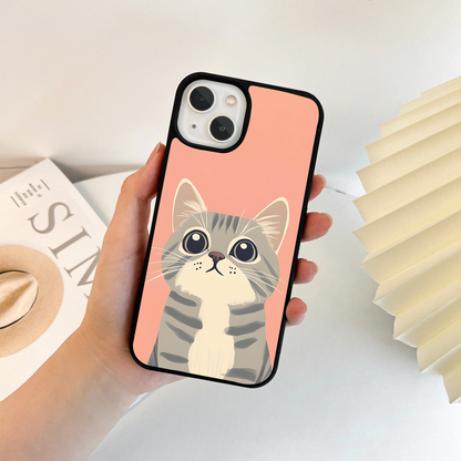 Peachy Paws Look Glass Case