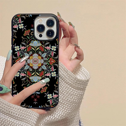 Mesmerize Floral Pattern Glass Case