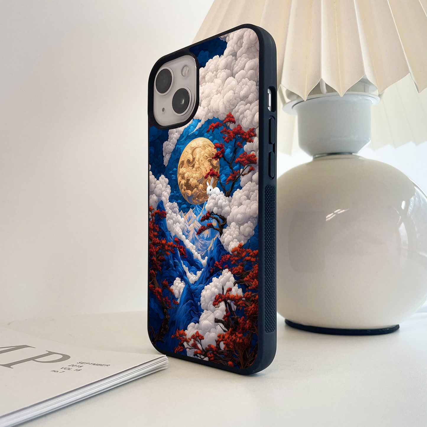 Golden Moon Valley Glass Case