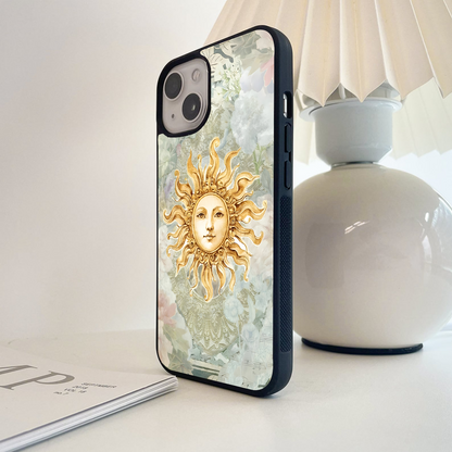 Golden Bloom Sun Glass Case