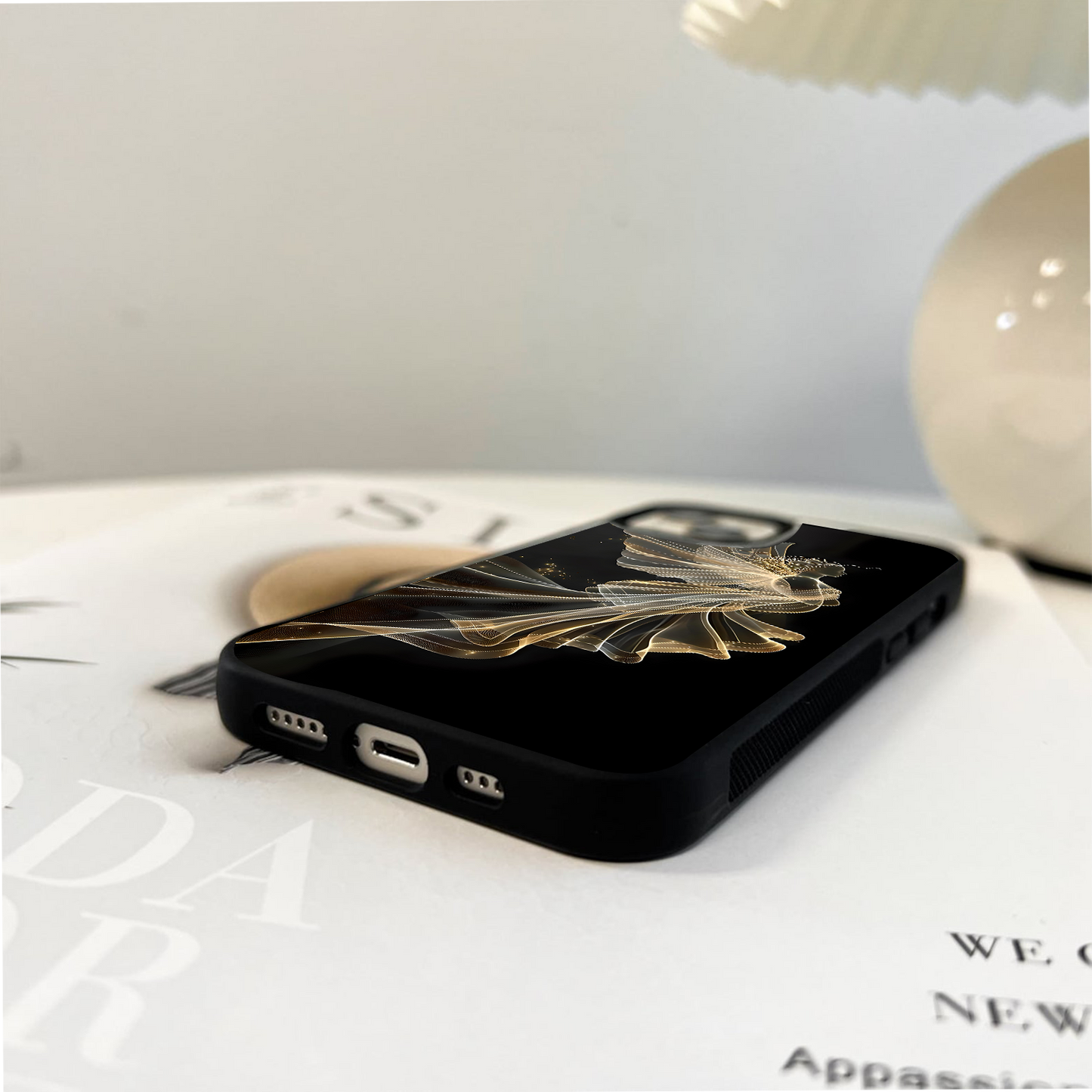 Golden Fairy Dream Glass Case