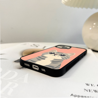 Peachy Paws Look Glass Case