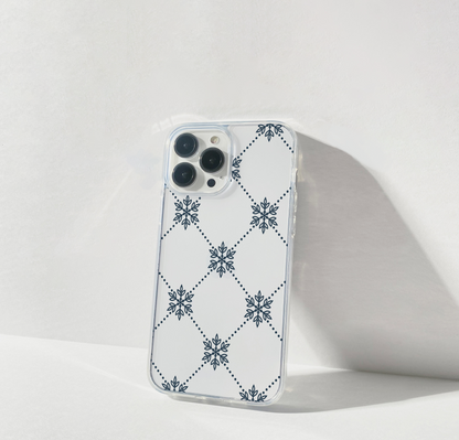 Royal Lattice Charm Clear Silicon Cover