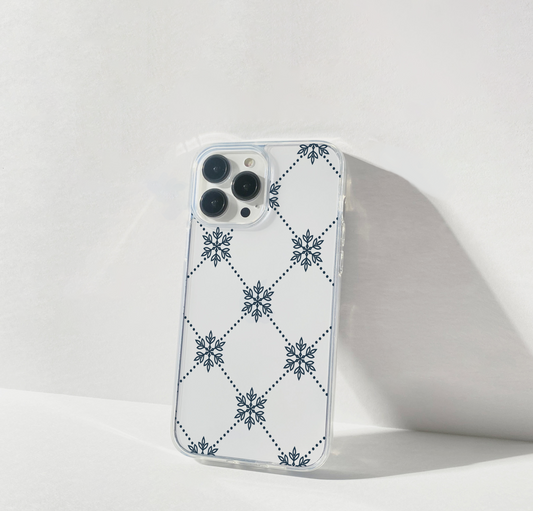 Royal Lattice Charm Clear Silicon Cover