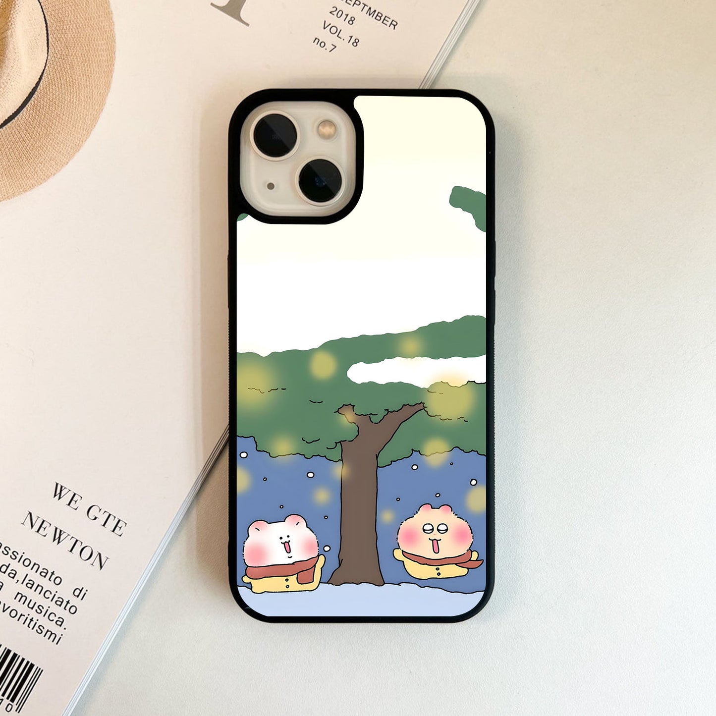 Forest Bean Snow Glass Case