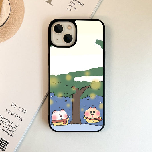 Forest Bean Snow Glass Case