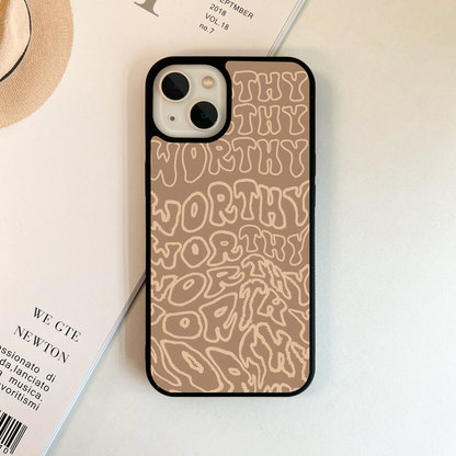 Worthy Words Flow Glass Case