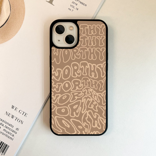 Worthy Words Flow Glass Case