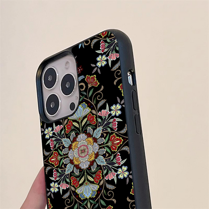 Mesmerize Floral Pattern Glass Case