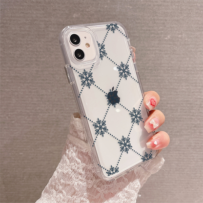 Royal Lattice Charm Clear Silicon Cover