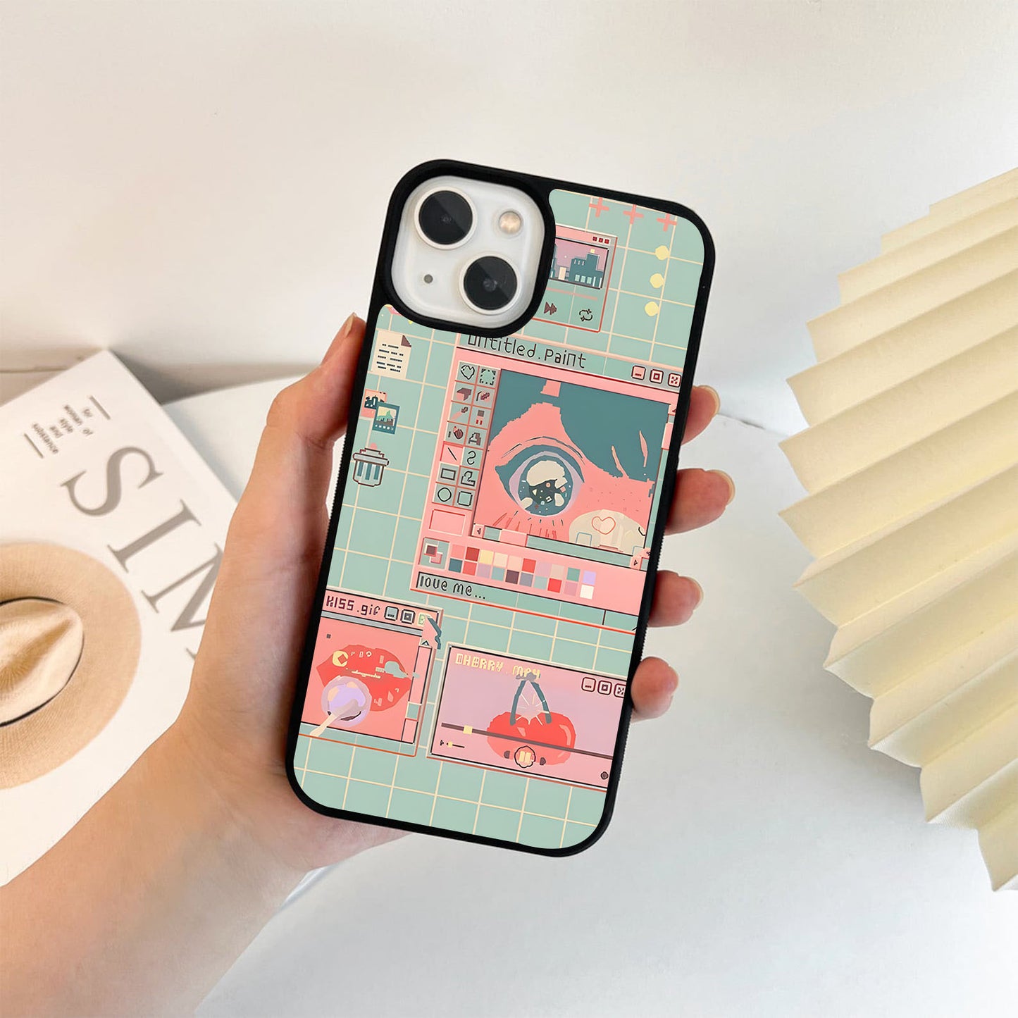 Pixel Love Pop Glass Case