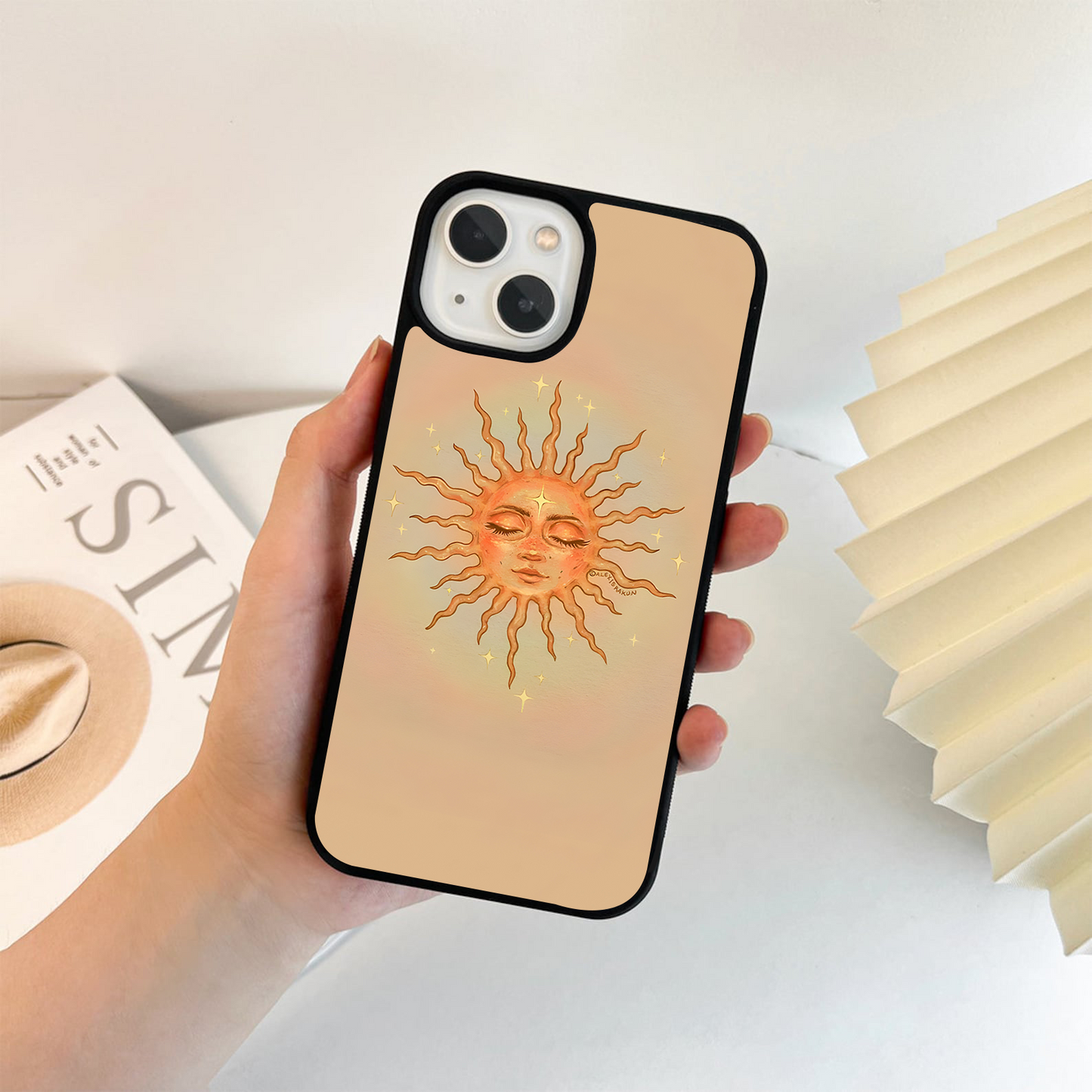 Golden Calm Sun Glass Case