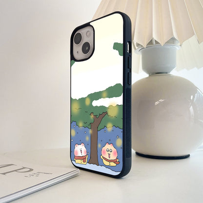 Forest Bean Snow Glass Case