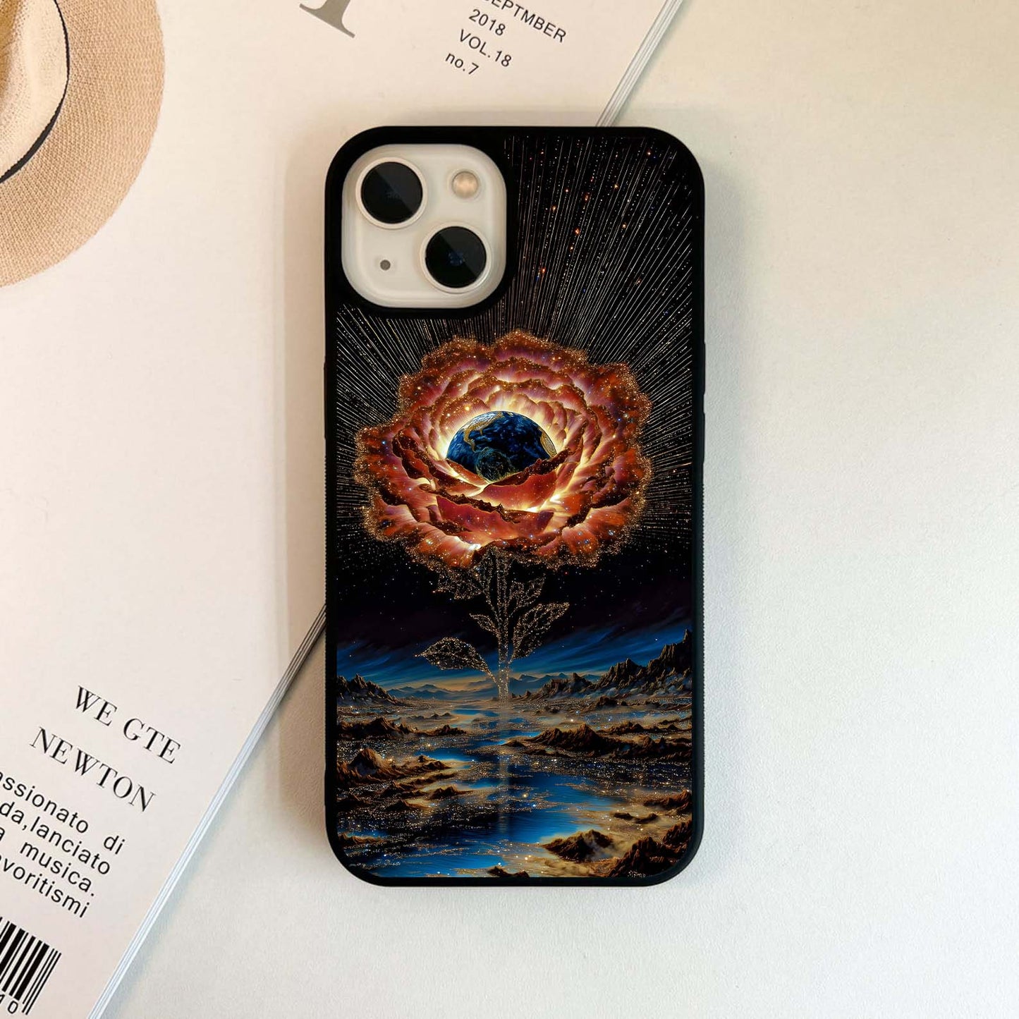 Rose Bloom Earth Glass Case